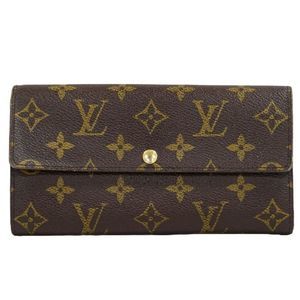Louis Vuitton Portefeuille Sarah Long Wallet Leopard Monogram Brown